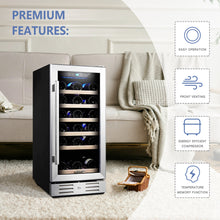 Kalamera 15'' Built-in 30 Bottle Wine Cooler
