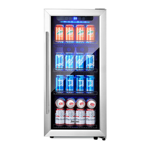 Kalamera 15.6'' W Freestanding 106 Cans (12 Oz.) 3.7 Cu.ft Beverage Cooler
