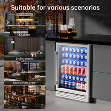 Kalamera 24" Built-in 175 Can Beverage Refrigerator