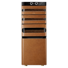 Afidano 5.3 cu.ft Genuine Leather Cigar Humidor with Precise Temperature and Humidity Control