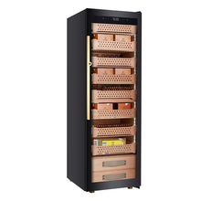 Afidano 2500 Count Cigar Humidor Electric, Temperature and Humidity Control and Spanish Cedar Drawers