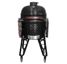 Kalamera 18” Ultimate Outdoor Ceramic Grill Kamado with Cart and Side-wings