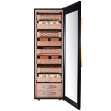 Afidano 2500 Count Cigar Humidor Electric, Temperature and Humidity Control and Spanish Cedar Drawers