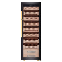 Afidano 2500 Count Cigar Humidor Electric, Temperature and Humidity Control and Spanish Cedar Drawers