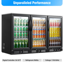 Kalamera three-door 11.2cu.ft back bar undercounter commercial beverage cooler