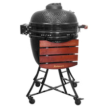 Kalamera 21” Ultimate Outdoor Ceramic Grill Kamado with Cart and Side-wings