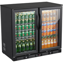 Kalamera two-door 7.3cu.ft back bar undercounter commercial beverage cooler