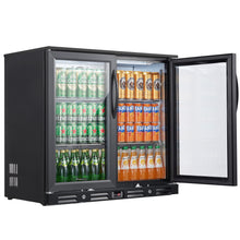 Kalamera two-door 7.3cu.ft back bar undercounter commercial beverage cooler