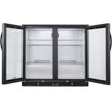 Kalamera two-door 7.3cu.ft back bar undercounter commercial beverage cooler