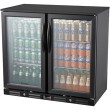 Kalamera two-door 7.3cu.ft back bar undercounter commercial beverage cooler