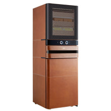 Click to expand  272A Cigar Humidor front.jpg__PID:62ea1bc0-c326-418e-8777-08567bf1f86f     Afidano 1500 Ct Cigar Humidor, Temperature and Humidity Control with Classic Leather and Spanish Cedar Drawers