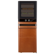 Click to expand  272A Cigar Humidor front.jpg__PID:62ea1bc0-c326-418e-8777-08567bf1f86f     Afidano 1500 Ct Cigar Humidor, Temperature and Humidity Control with Classic Leather and Spanish Cedar Drawers