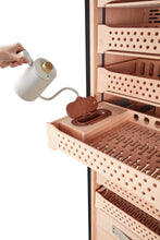 Afidano 2500 Count Cigar Humidor Electric, Temperature and Humidity Control and Spanish Cedar Drawers