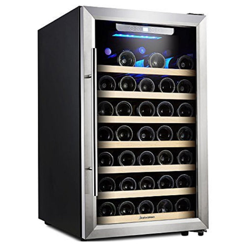 Kalamera 50 Bottle Compressor Wine Refrigerator Single Zone with Touch Control