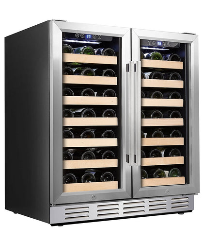 Kalamera 30''  Dual Zone Built-in Wine Cooler 66 Bottle