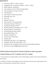 Kalamera 30''  Dual Zone Built-in Wine Cooler 66 Bottle